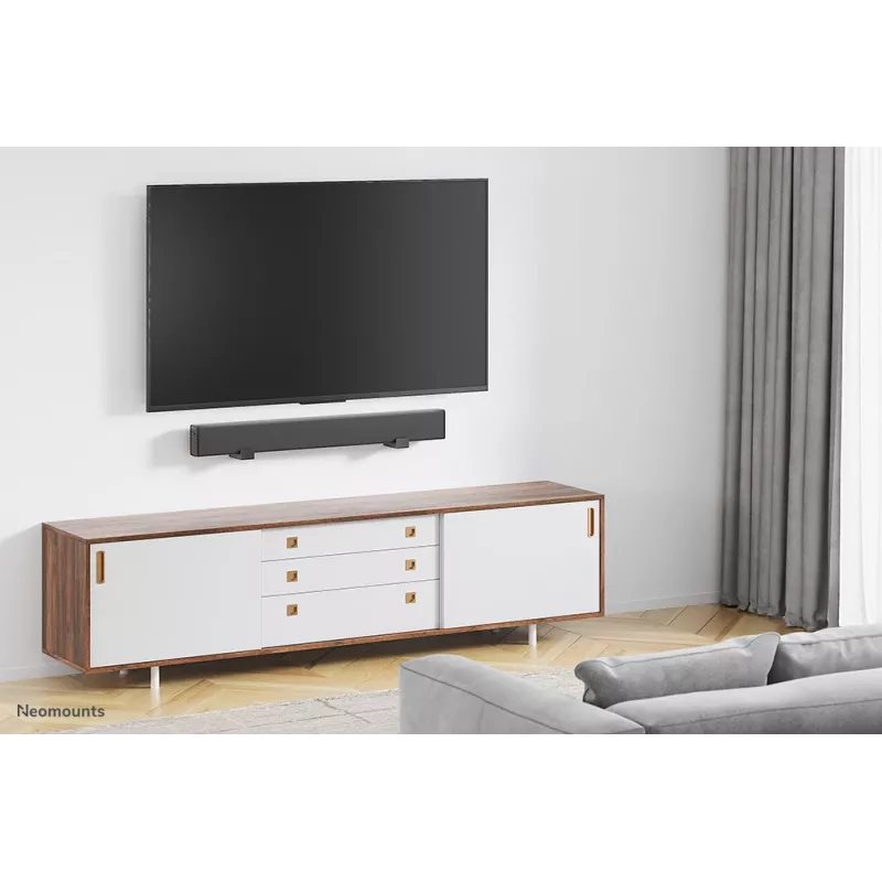 Neomounts AWL29-550BL1 videobarų/garso kolonėlių laikiklis sienai - maks. 15 kg - universalus
