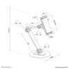 Neomounts DS15-550BL1 Planšetinio kompiuterio stovas 4,7-12,9 col. - universalus