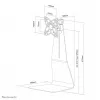 Neomounts FPMA-D850BLACK Monitor stovas 10-27 colių, laisvai pastatomas, 10 kg, 25,4 cm (10 colių), 68,6 cm (27 colių), 100 x 100 mm, juodas