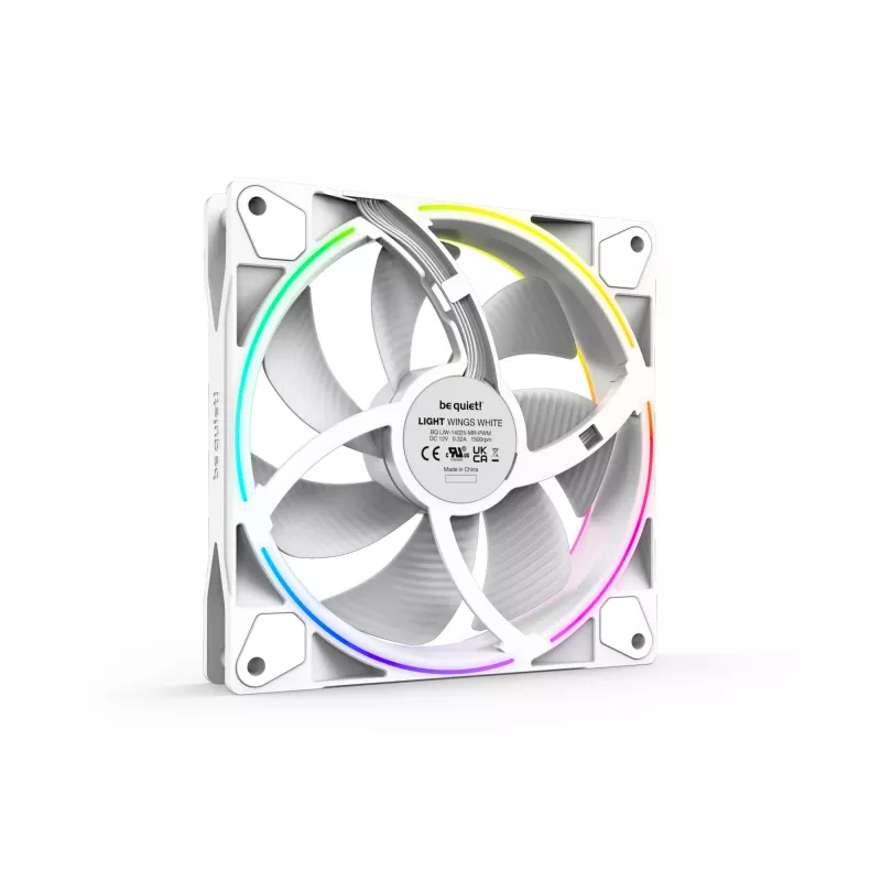 be quiet! Light Wings White | 140mm PWM Triple Pack Kompiuterio korpuso ventiliatorius 14 cm 3 vnt.