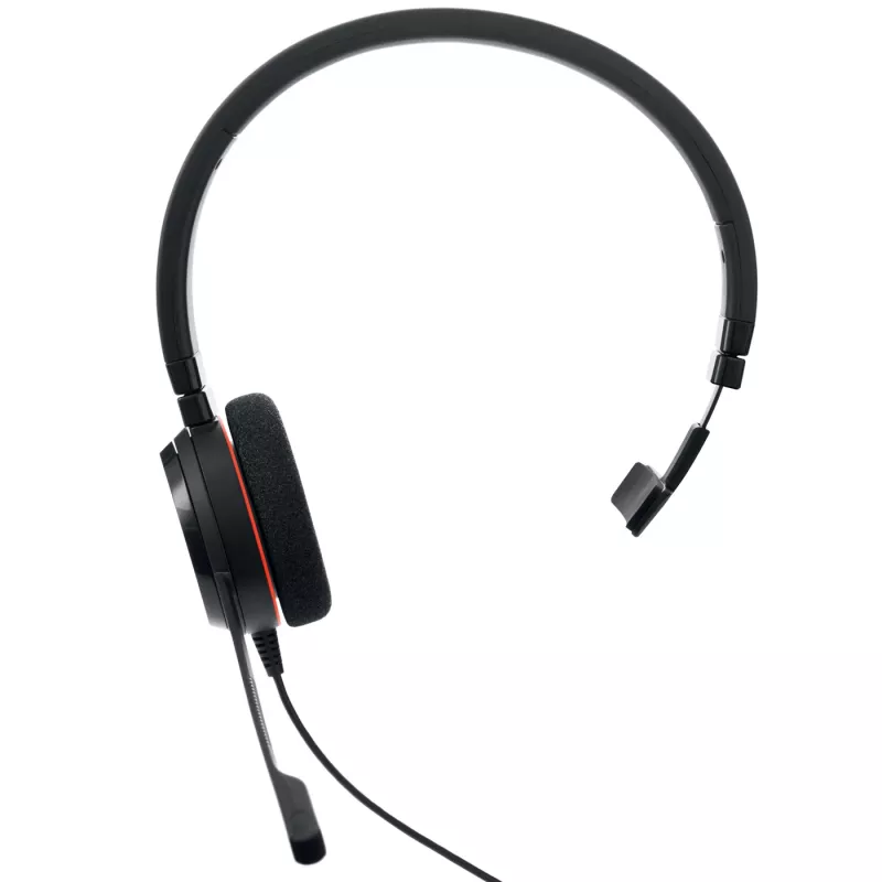 Jabra EVOLVE 20 UC Mono, laidinės, biuro/skambučių centro, 142 g, ausinės, juodos