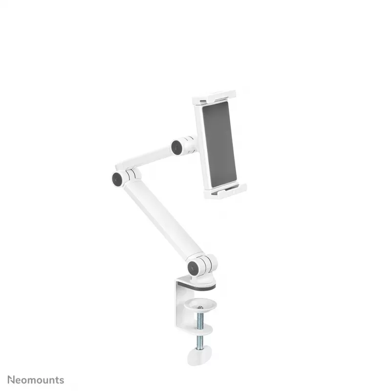 Neomounts DS15-545WH1 Planšetinio kompiuterio laikiklis su staliniu spaustuku 4,7-12,9 col. - universalus - pilnas judesys