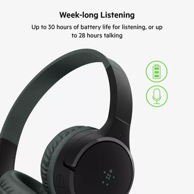 BELKIN Headset Kids - Soundform Kids - Stereo - Juoda