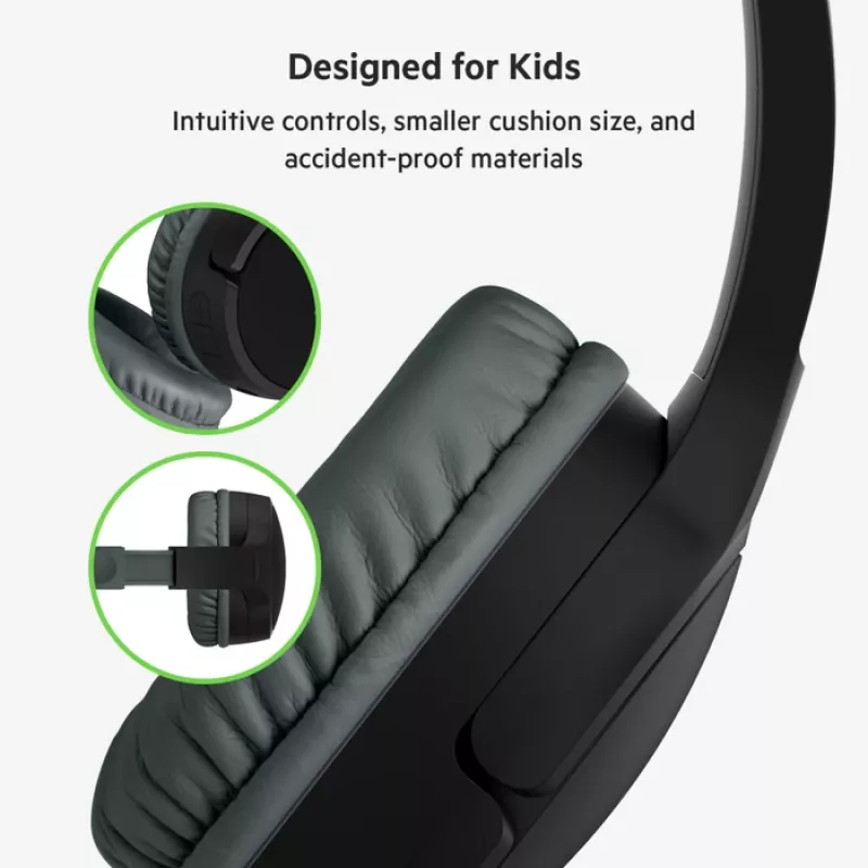 BELKIN Headset Kids - Soundform Kids - Stereo - Juoda