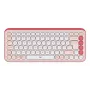 LOGITECH belaidė klaviatūra - Pop Icon Keys - rožinė ir balkšva Qwerty Uk
