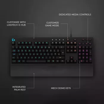 Žaidimų klaviatūra Logitech G G213 Prodigy Full-size RGB LED Wired