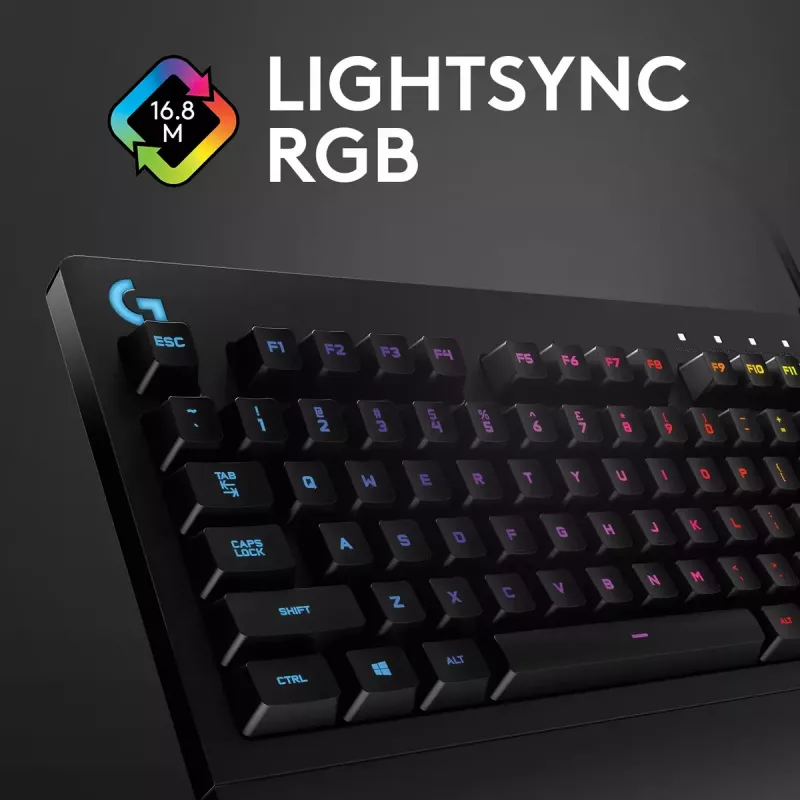 Žaidimų klaviatūra Logitech G G213 Prodigy Full-size RGB LED Wired