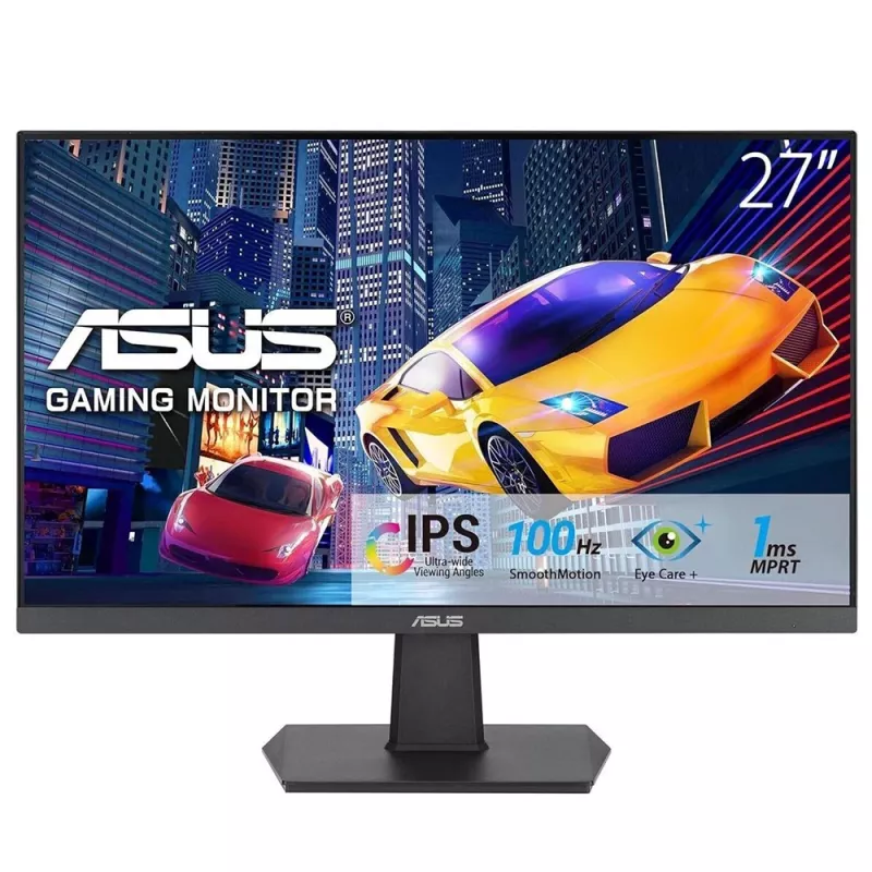 27 colių ASUS VA27EHF IPS LCD monitorius, Full HD 1920x1080, 1 ms, 178° žiūrėjimo kampai, VESA, juodas