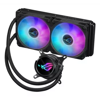 ASUS ROG Strix LC III 240 ARGB Procesoriaus skysčio aušinimo komplektas 12 cm Juodas