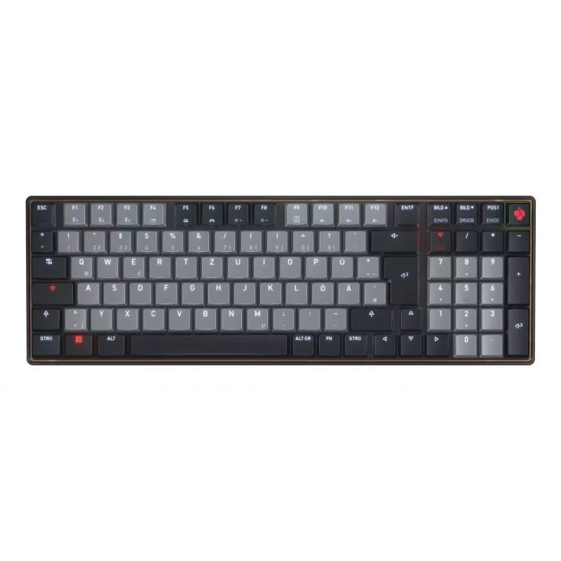CHERRY KW 550 MX LP klaviatūra Namai/Biuras USB + Bluetooth QWERTZ Vokiška Juoda