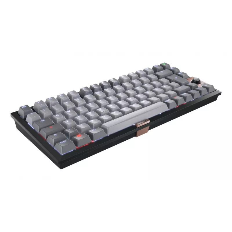 CHERRY KW 300 MX klaviatūra Home USB + Bluetooth QWERTZ vokiška juoda, vario, pilka