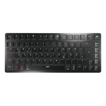 CHERRY KW X ULP 2.0 MINI klaviatūra Namai/Biuras USB + RF belaidis + Bluetooth QWERTZ vokiška juoda
