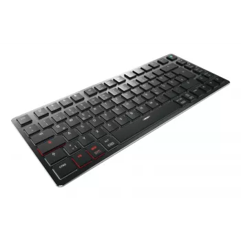 CHERRY KW X ULP 2.0 MINI klaviatūra Namai/Biuras USB + RF belaidis + Bluetooth QWERTZ vokiška juoda