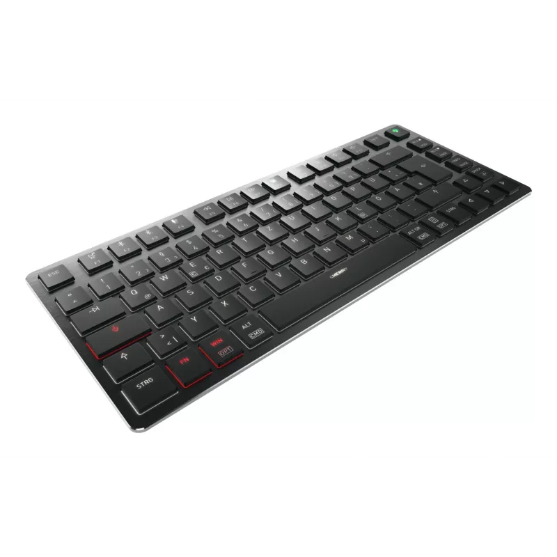 CHERRY KW X ULP 2.0 MINI klaviatūra Namai/Biuras USB + RF belaidis + Bluetooth QWERTZ vokiška juoda