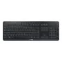CHERRY Stream ultimate klaviatūra Namai/Biuras USB + RF belaidis + Bluetooth QWERTZ vokiška Juoda