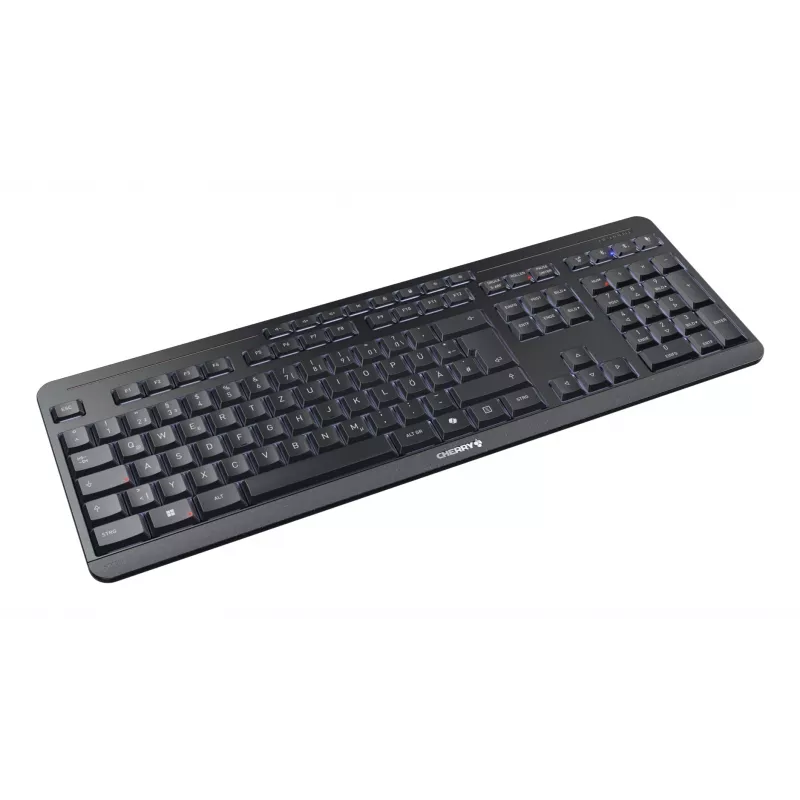 CHERRY Stream ultimate klaviatūra Namai/Biuras USB + RF belaidis + Bluetooth QWERTZ vokiška Juoda