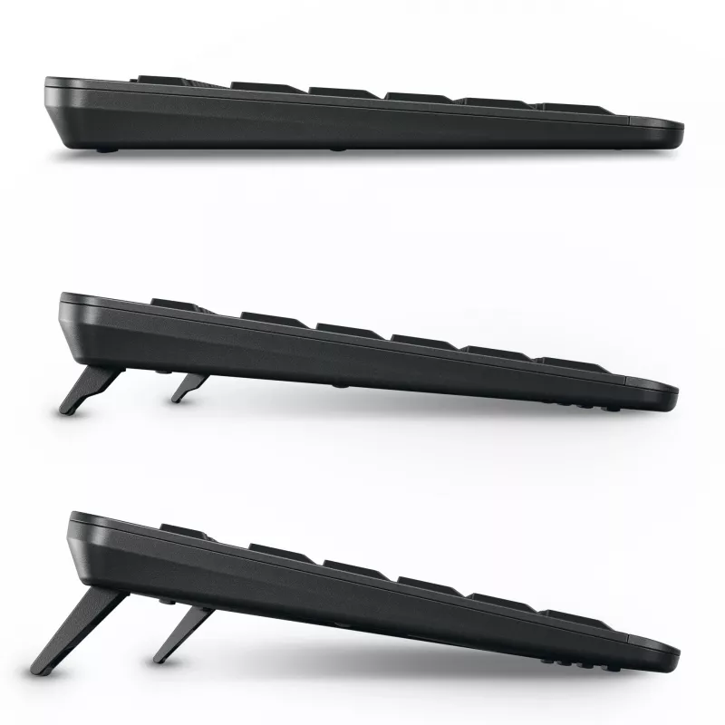 CHERRY Stream ultimate klaviatūra Namai/Biuras USB + RF belaidis + Bluetooth QWERTZ vokiška Juoda