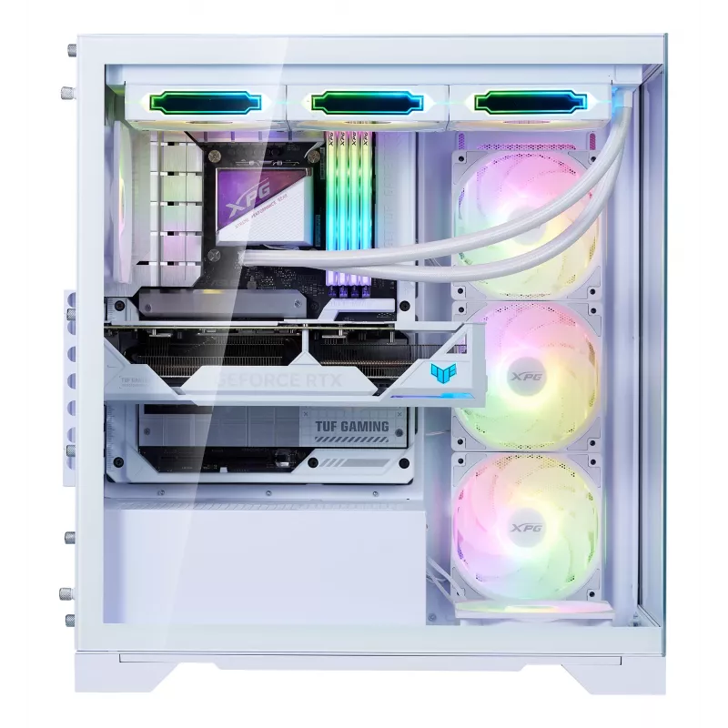 XPG INVADER X BTF MID-TOWER-CASE White, Midi Tower, PC, White, ATX, micro ATX, Mini-ATX, SPCC, Tempered glass, 17.5 cm