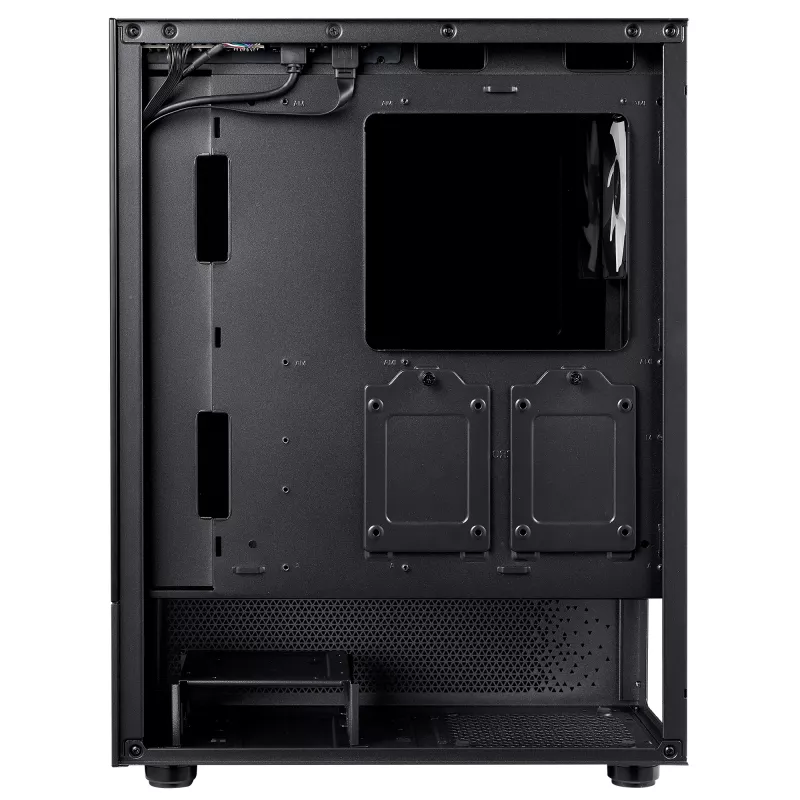 XPG INVADER X MINI KOMPAKTIŠKAS VIDUTINIO BOKŠTO KORPUSAS Juoda, Midi Tower, PC, Juoda, ATX, micro ATX, Mini-ITX, SPCC, 16.6 cm