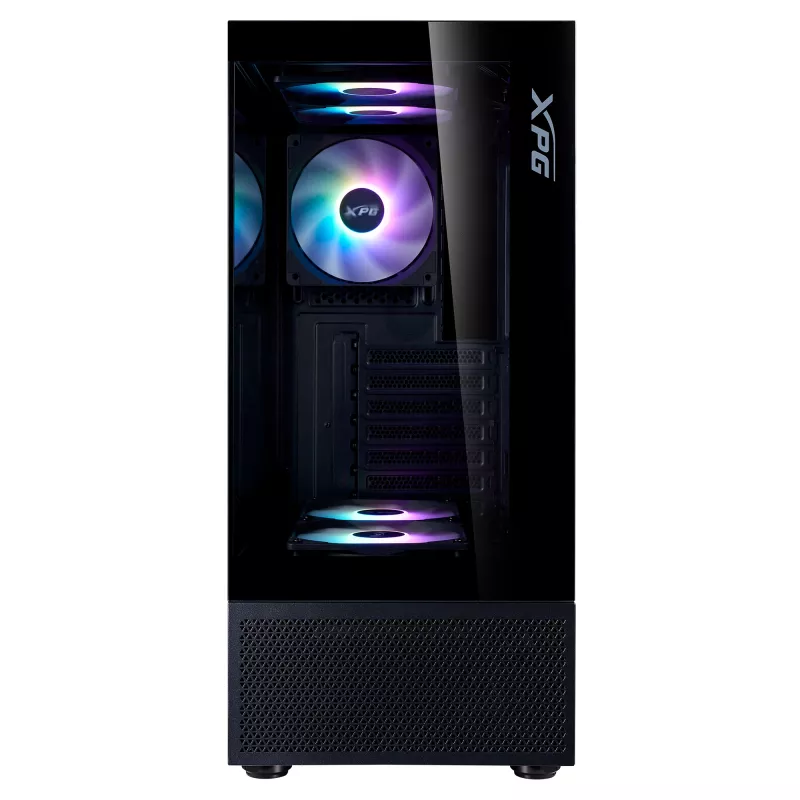 XPG INVADER X MINI KOMPAKTIŠKAS VIDUTINIO BOKŠTO KORPUSAS Juoda, Midi Tower, PC, Juoda, ATX, micro ATX, Mini-ITX, SPCC, 16.6 cm