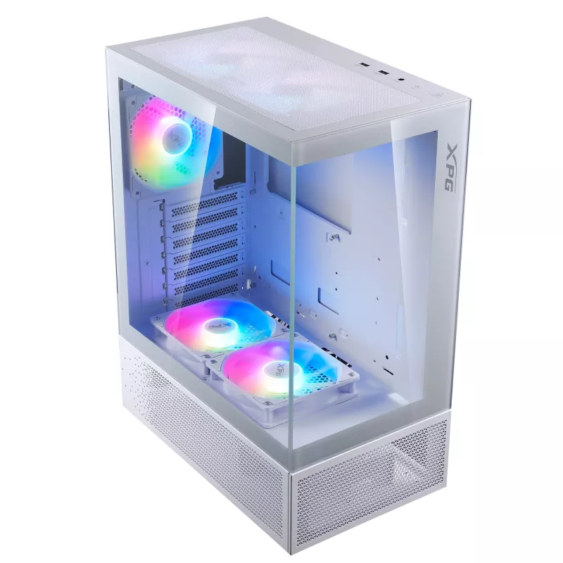 XPG INVADER X MINI KOMPAKTIŠKAS MID-TOWER KORPUSAS White, Midi Tower, PC, Baltas, ATX, micro ATX, Mini-ITX, SPCC, 16,6 cm