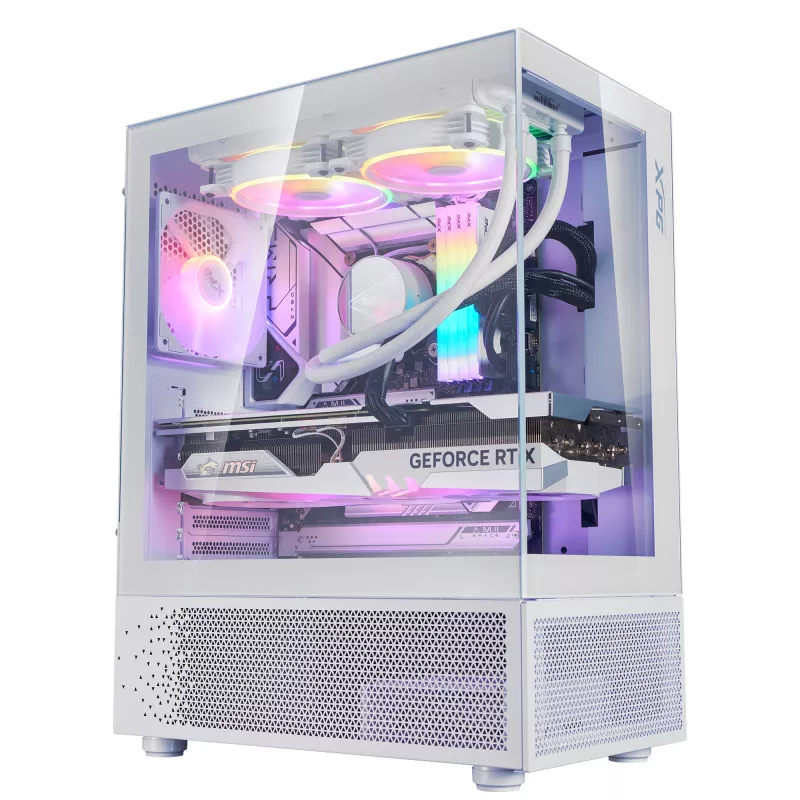 XPG INVADER X MINI KOMPAKTIŠKAS MID-TOWER KORPUSAS White, Midi Tower, PC, Baltas, ATX, micro ATX, Mini-ITX, SPCC, 16,6 cm