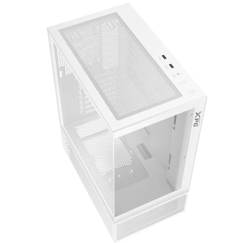 XPG INVADER X MINI KOMPAKTIŠKAS MID-TOWER KORPUSAS White, Midi Tower, PC, Baltas, ATX, micro ATX, Mini-ITX, SPCC, 16,6 cm