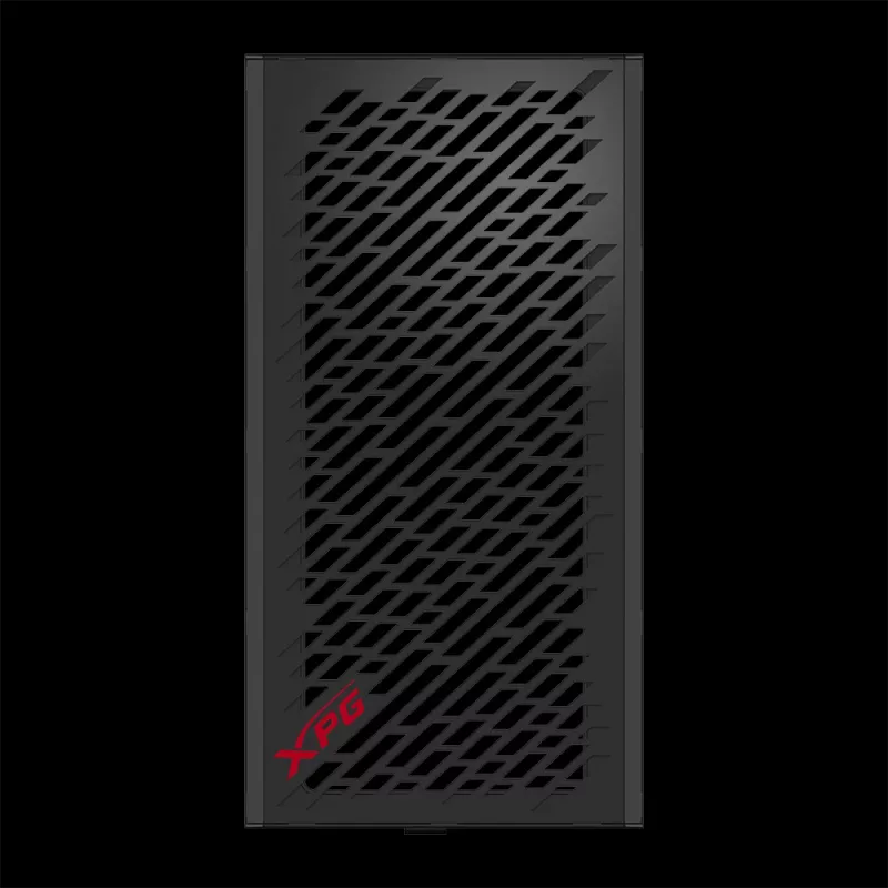 XPG VALOR AIR Mid-Tower Black, Midi Tower, PC, Juoda, ATX, micro ATX, Mini-ATX, Anglinis plienas, Grūdintas stiklas, 16,6 cm