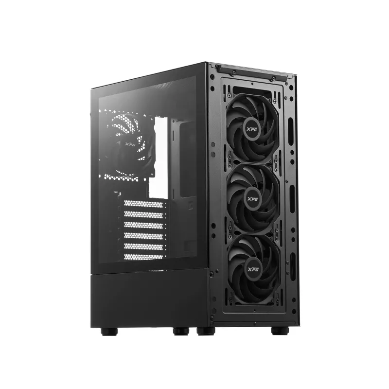XPG VALOR MESH Mid-Tower Black, Midi bokštas, PC, juoda, ATX, micro ATX, Mini-ITX, 16,6 cm, 33,5 cm