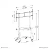 Neomounts NS-M3800Juoda televizoriaus stovas 60-100 colių