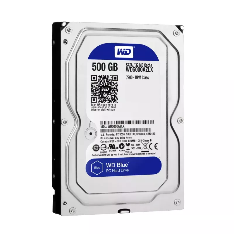 WESTERN DIGITAL kietasis diskas - Wd Blue WD5000AZLX - 500GB - SATA 3.5in - 7200rpm - 32MB buferis
