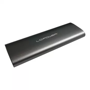 LC-POWER M.2 SSD korpusas (NVMe ir SATA), USB 3.2 Gen.2x1, juodas anglies pluoštas - LC-M2-C-MULTI
