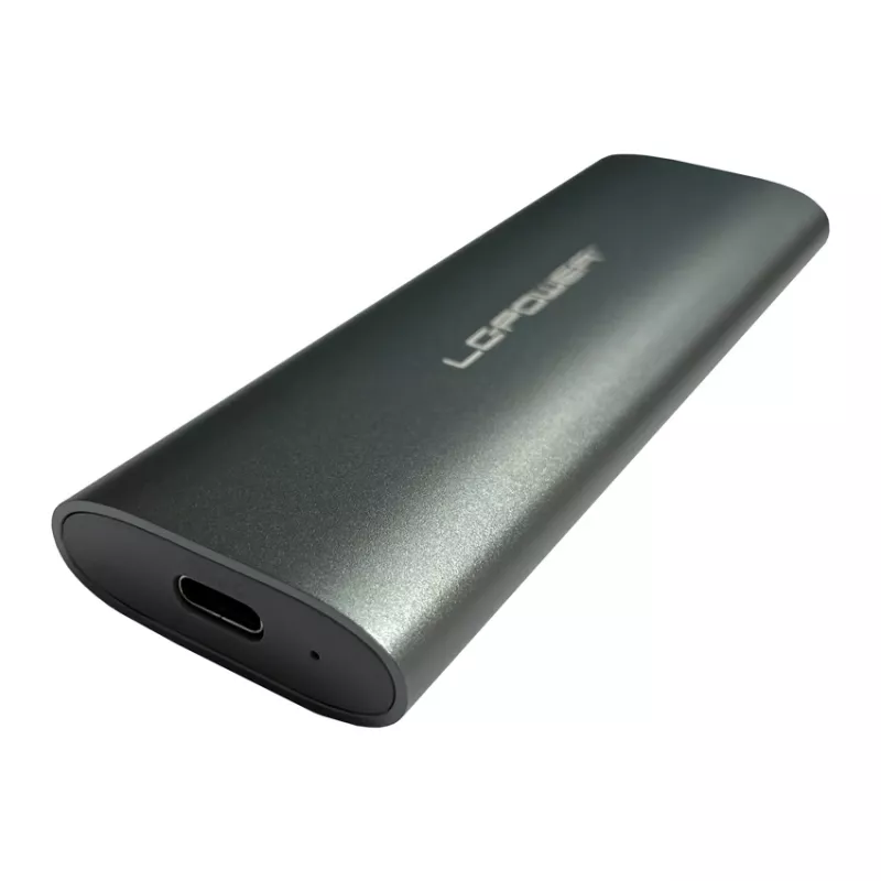 LC-POWER M.2 SSD korpusas (NVMe ir SATA), USB 3.2 Gen.2x1, juodas anglies pluoštas - LC-M2-C-MULTI