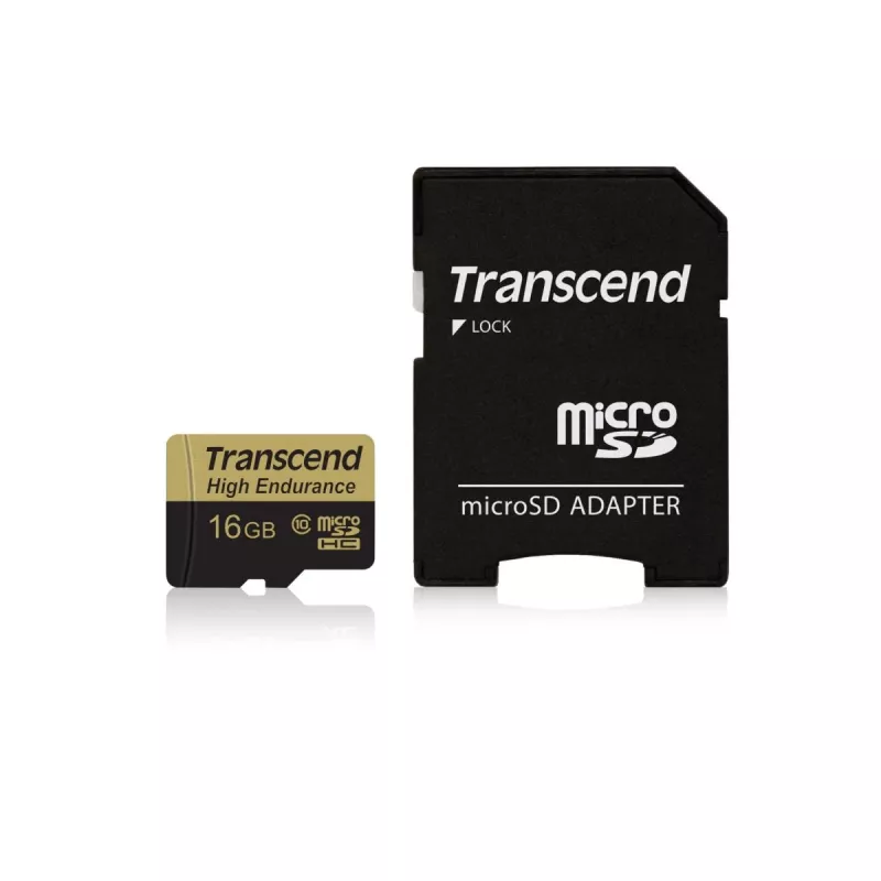„Flash Memory Transcend 16GB MicroSDHC Class 10“ su adapteriu