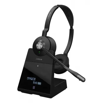 Jabra Engage 75 SE - Stereo, EMEA Low Power, belaidis, 40 - 16000 Hz, Biuras/Skambučių centras, 90 g, Ausinės, Juoda