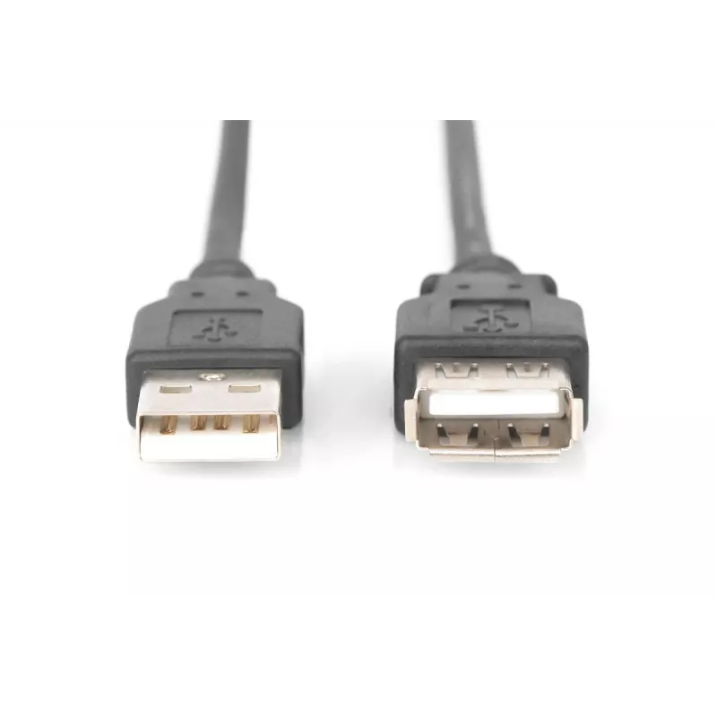 DIGITUS ASSMANN USB 2.0 ilginimo laidas, tipas A V/K, 5 m, juodas