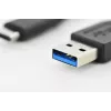 DIGITUS ASSMANN USB Type-C jungiamasis laidas, C tipo į A kištukas/kištukas, 1 m, itin didelė sparta, juodas