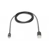 DIGITUS ASSMANN USB Type-C jungiamasis laidas, C tipo į A kištukas/kištukas, 1 m, itin didelė sparta, juodas