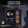 PC Case CORSAIR FRAME 5000D RS ARGB Midi Tower Black — ATX, palaiko 3x140mm priekinius ventiliatorius, 2,5/3,5 colio diskus