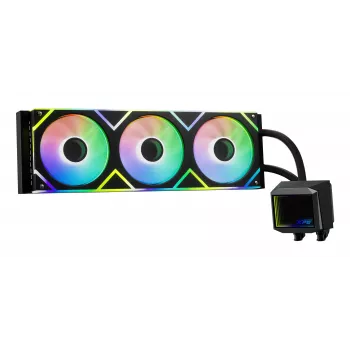 XPG LEVANTE II 360 Juoda, „viskas viename“ skysčio aušintuvas, 12 cm, juodas