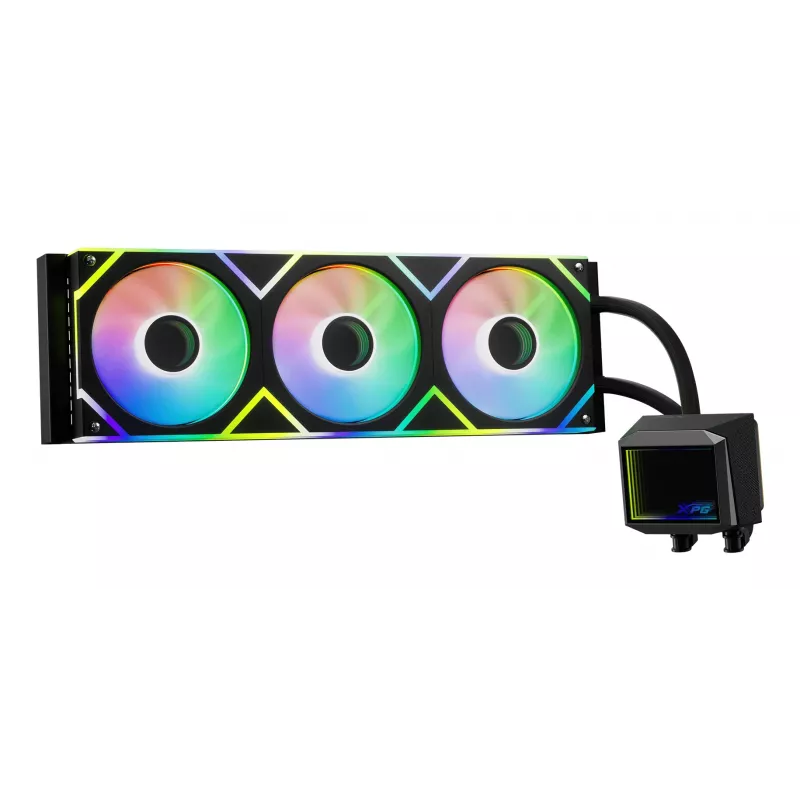 XPG LEVANTE II 360 Juoda, „viskas viename“ skysčio aušintuvas, 12 cm, juodas