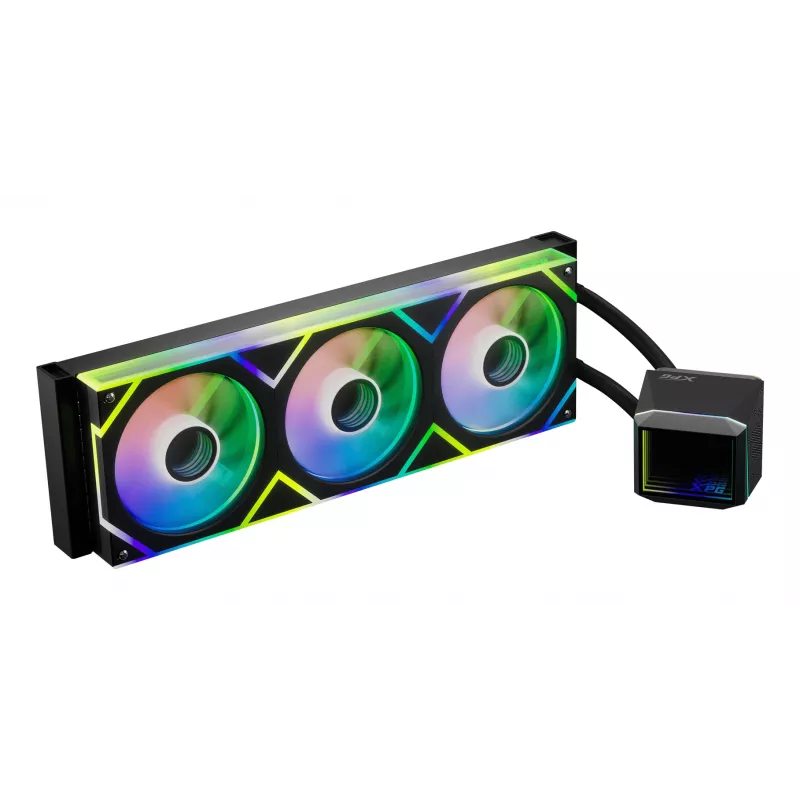 XPG LEVANTE II 360 Juoda, „viskas viename“ skysčio aušintuvas, 12 cm, juodas