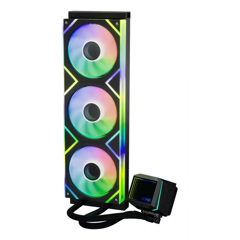 XPG LEVANTE II 360 Juoda, „viskas viename“ skysčio aušintuvas, 12 cm, juodas