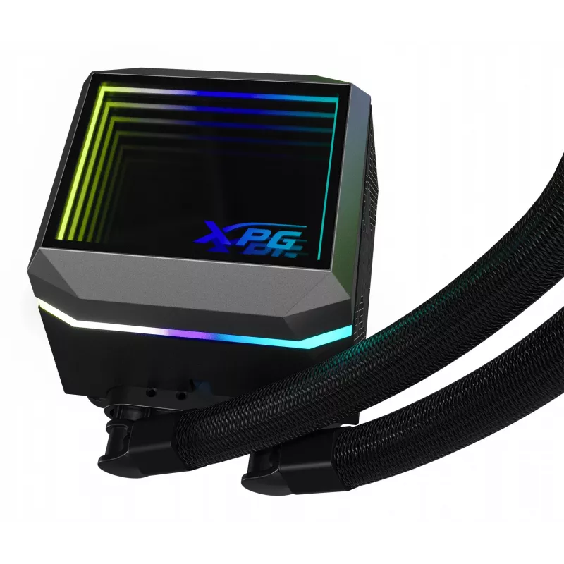 XPG LEVANTE II 360 Juoda, „viskas viename“ skysčio aušintuvas, 12 cm, juodas