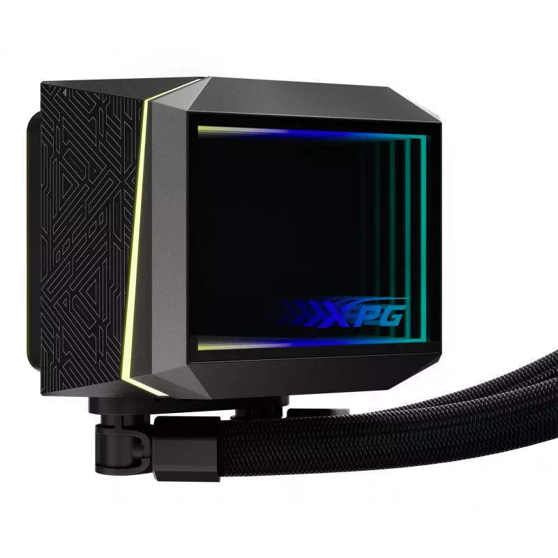 XPG LEVANTE II 360 Juoda, „viskas viename“ skysčio aušintuvas, 12 cm, juodas
