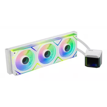 XPG LEVANTE II 360 White, „viskas viename“ skysčio aušintuvas, 12 cm, baltas