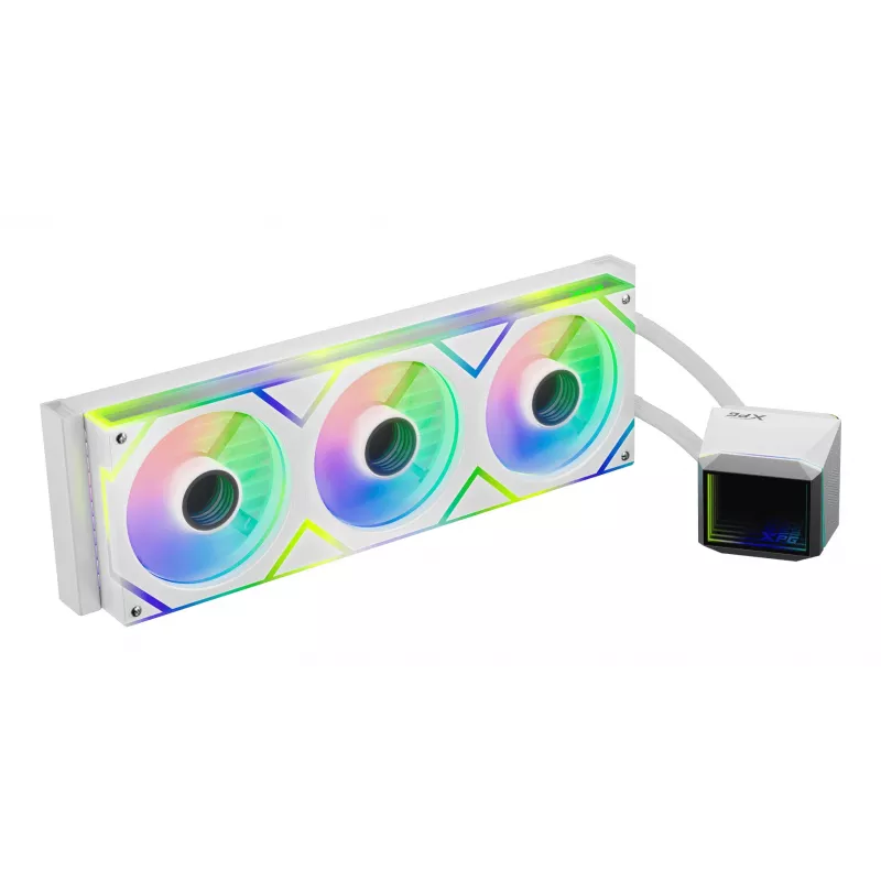 XPG LEVANTE II 360 White, „viskas viename“ skysčio aušintuvas, 12 cm, baltas