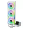XPG LEVANTE II 360 White, „viskas viename“ skysčio aušintuvas, 12 cm, baltas