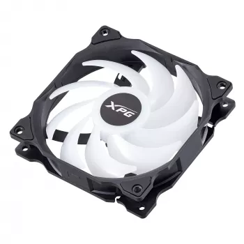 XPG VENTO 120 ARGB PWM Juoda, Ventiliatorius, 12 cm, 300 RPM, 1850 RPM, Juoda