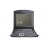 DIGITUS modulinė 43,2 cm (17 col.) TFT konsolė su 8 prievadų KVM RAL 9005 juoda - Qwerty US